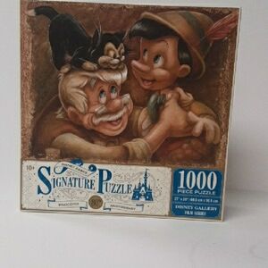Disney Parks Pinocchio Signature Puzzle 1000 Pieces NEW